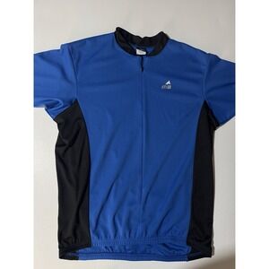 Mt Borah Mens Small Micro Cycling Jersey Road Bike Large Blue Black Active USA